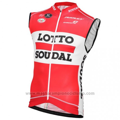 2016 Gilet Antivento Lotto Rosso e Bianco